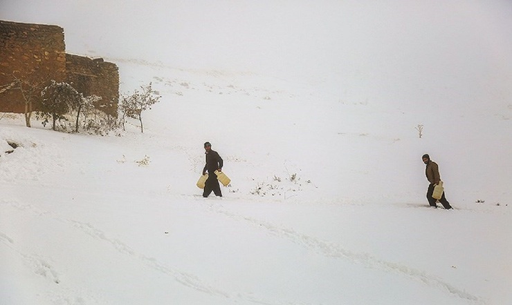 تصاویر| روستاهای کردستان در محاصره برف