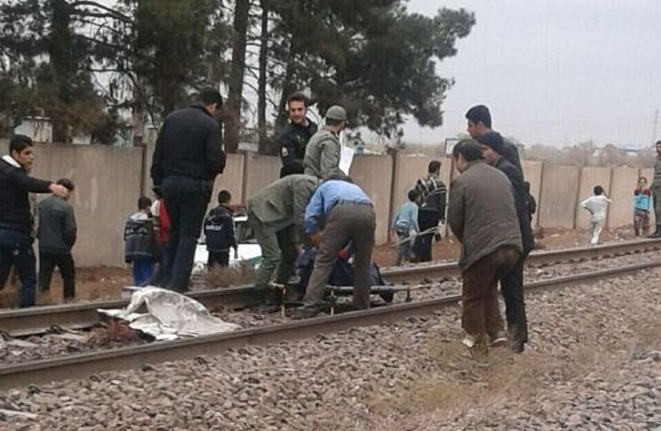 سلفی مرگبار جوان تاکستانی روی ریل قطار