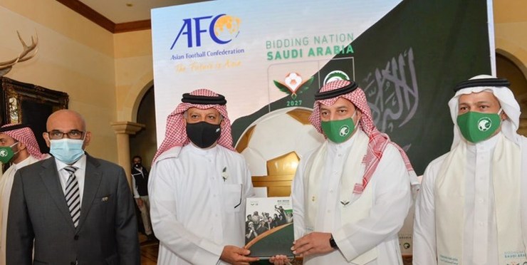 عربستان مدارک میزبانی از جام ملت‌های آسیا 2027 را تحویل شیخ سلمان داد+عکس