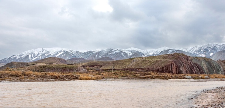 تصاویر| رودخانه «قزل اوزن» پر آب شد