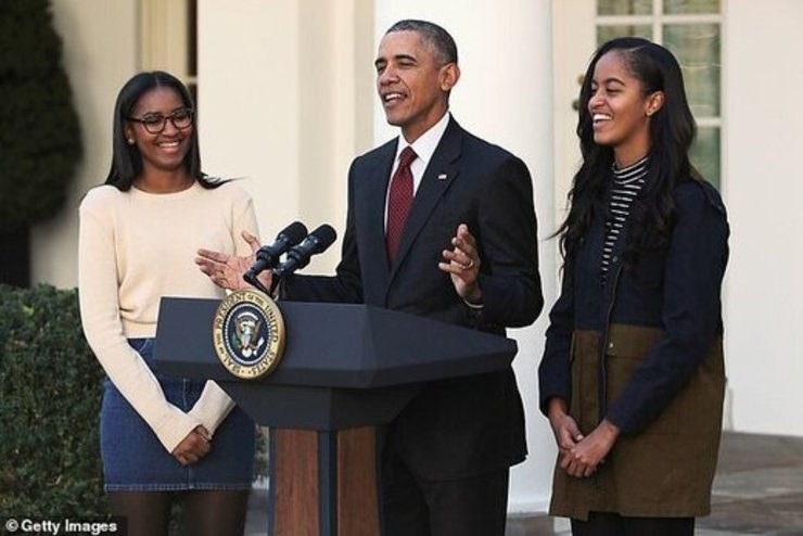 حضور دختران اوباما در تظاهرات سراسری نژادپرستی
