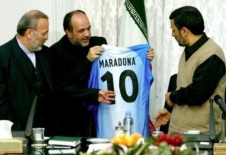 پیام تسلیت احمدی‌نژاد برای درگذشت مارادونا