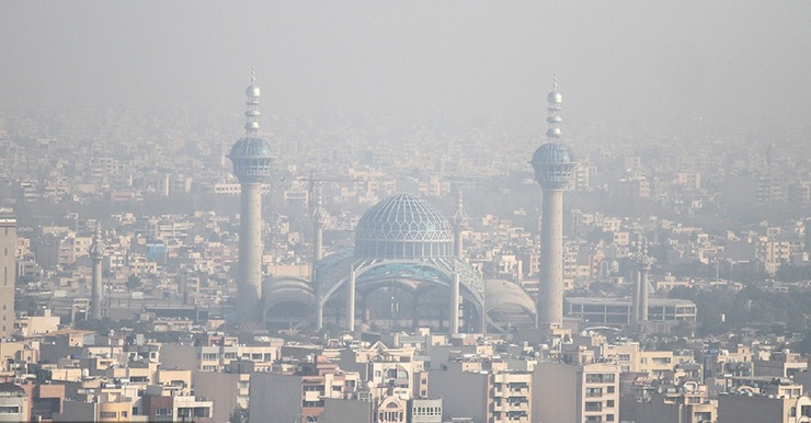 تصاویر| آلودگی هوای اصفهان در روزهای منع تردد