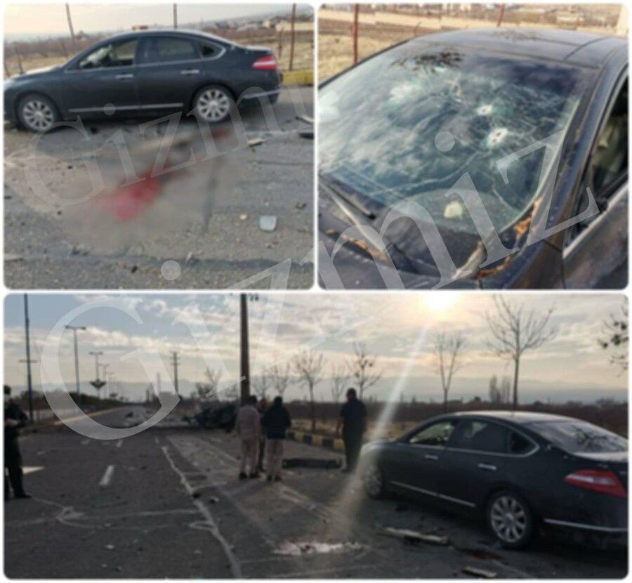 اولین تصاویر از محل ترور محسن فخریزاده اولین تصاویر از محل ترور محسن فخریزاده