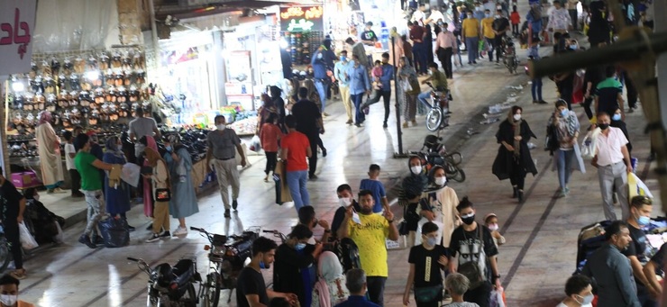 فیلمی از شلوغی بازار بندرعباس در روزهای کرونایی
