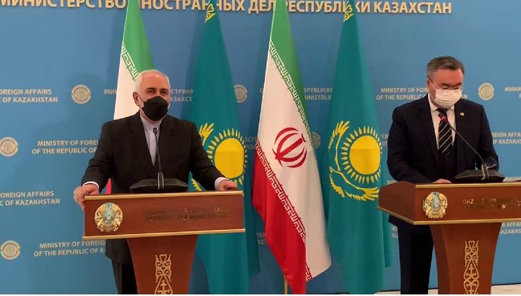 ظریف: مشترکات بسیاری عامل پیوند ایران وقزاقستان است