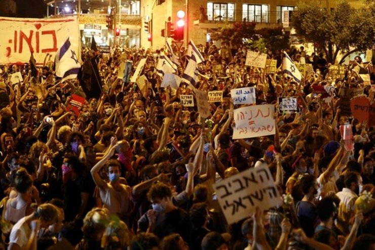 از سرگیری اعتراضات علیه نتانیاهو