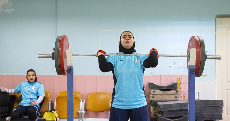 تصاویر| تمرین تیم ملی وزنه‌برداری زنان ایرانی