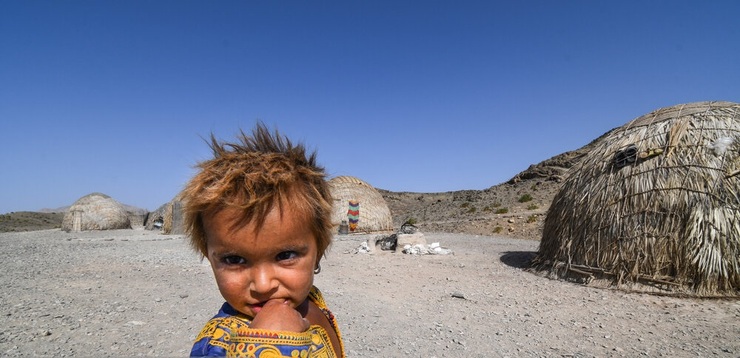 تصاویر| روستای کپرنشین «بارگدان»؛ زندگی دشوار بلوچ‌هایی محجوب