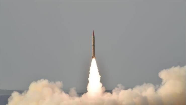 پاکستان موشک بالستیک زمین به زمین آزمایش کرد