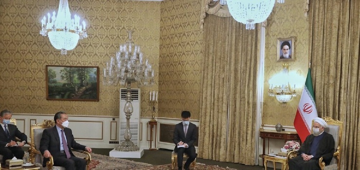 تصاویر| دیدار وزیر خارجه چین با روحانی