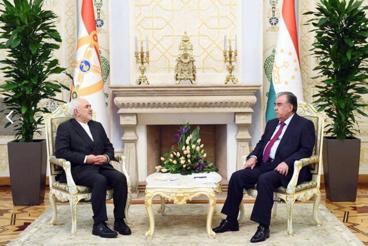 ظریف با رئیس‌جمهور تاجیکستان دیدار کرد