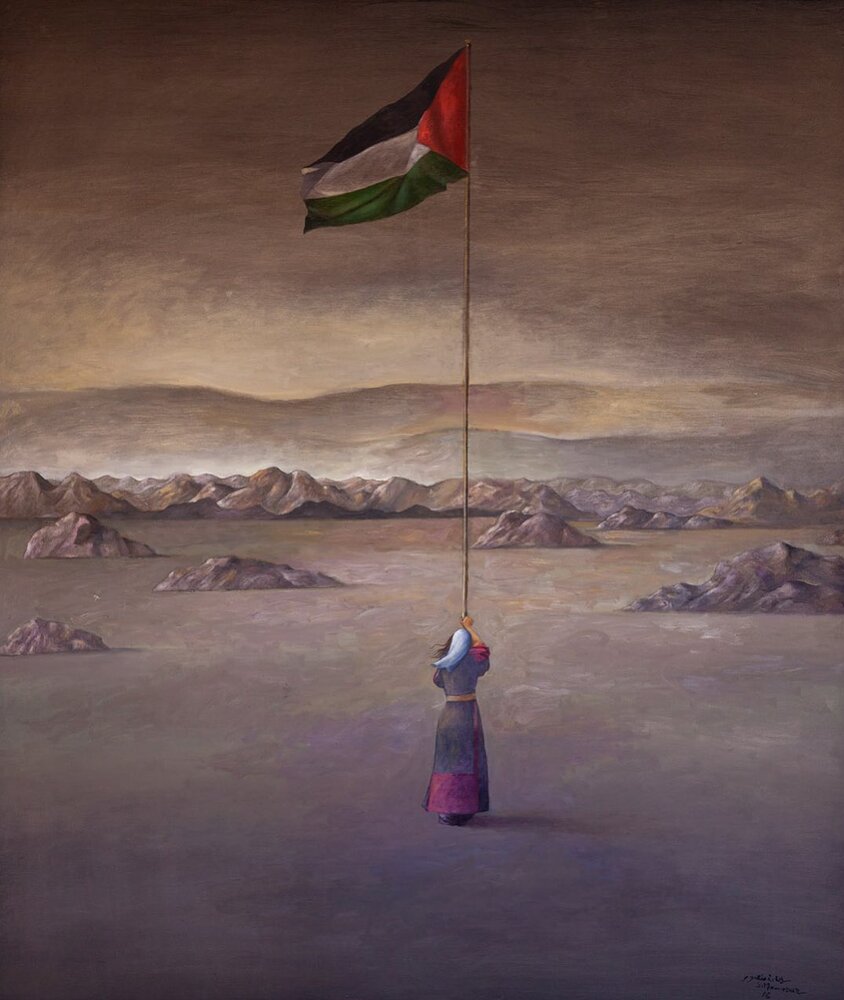 عکس| پیام تاثیرگذار نقاش فلسطینی در سال نوی میلادی! عکس| پیام تاثیرگذار نقاش فلسطینی در سال نوی میلادی!