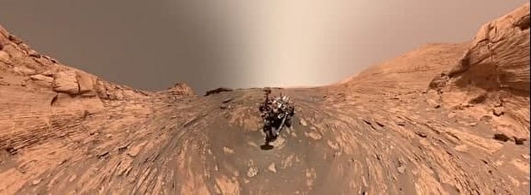 عکس ۳۶۰ درجه مریخ‌نورد ناسا از سیاره سرخ