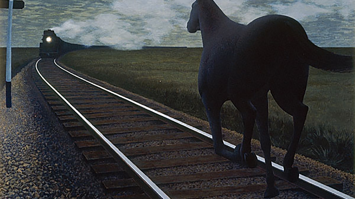 فیلم| زنده ماندن یک اسب هنگام عبور از بین دو قطار