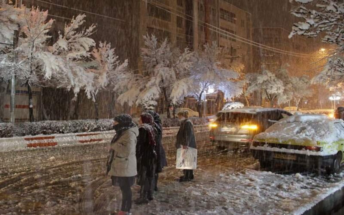باران و برف در راه کردستان
