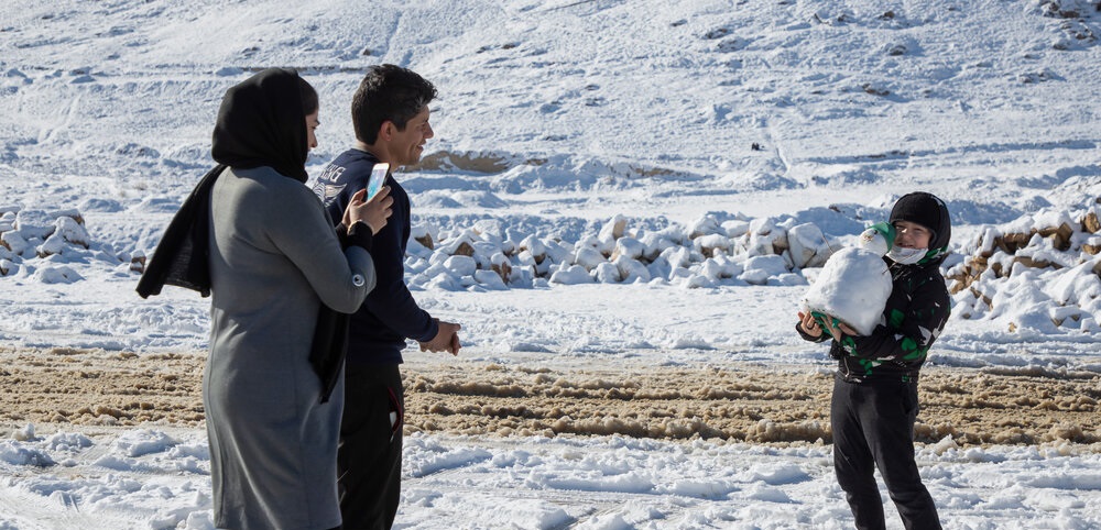 تصاویر| طبیعت برفی دره گردو در اراک