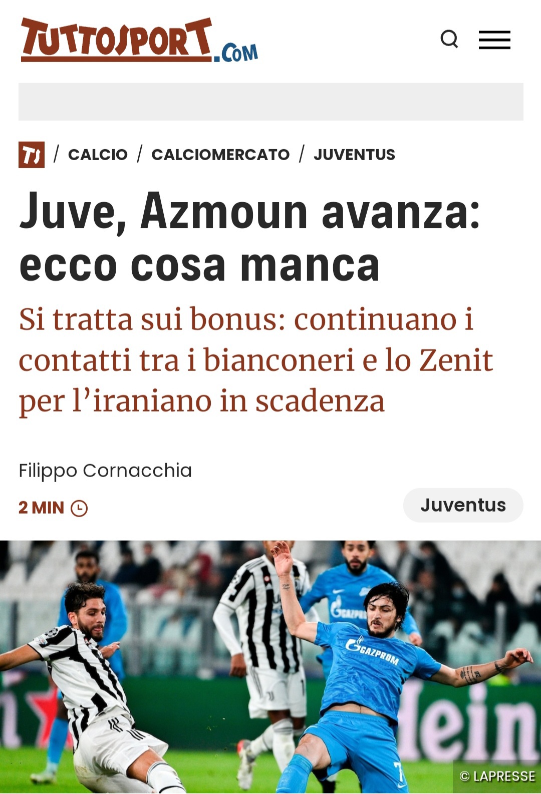 عکس| یوونتوس - سردار آزمون؛ انتقال بزرگ در حال انجام!