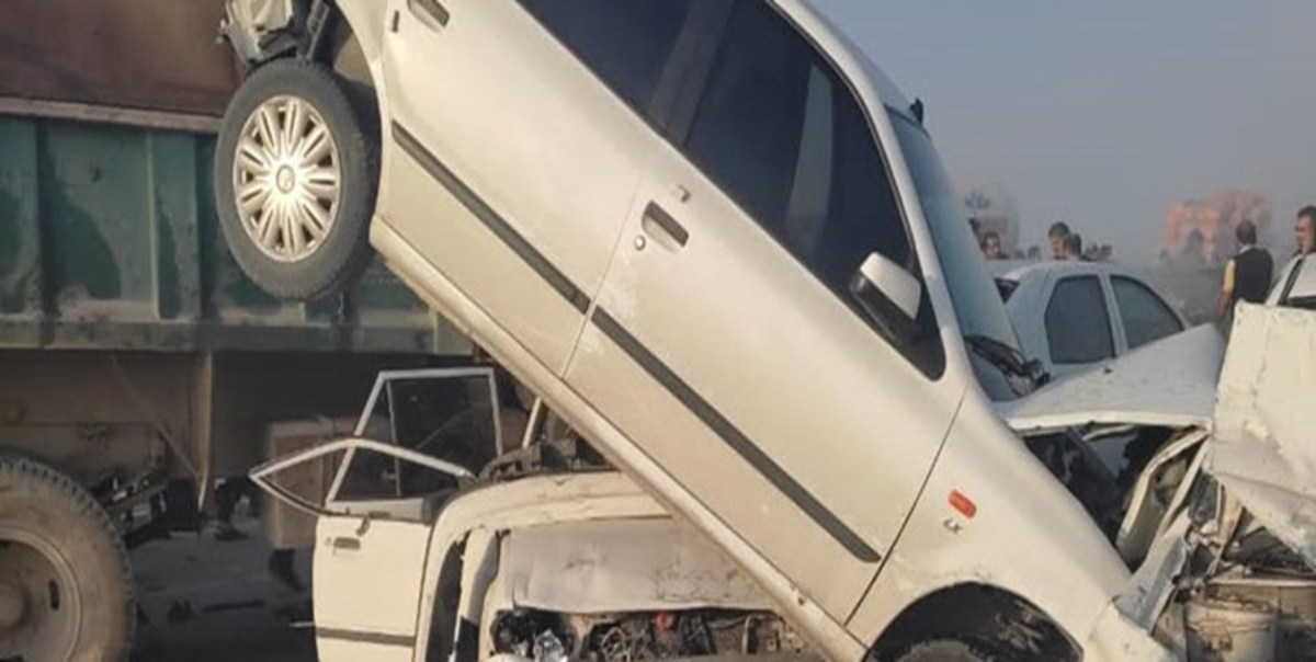 برخورد تریلر با چند سواری در گیلاوند حادثه آفرید