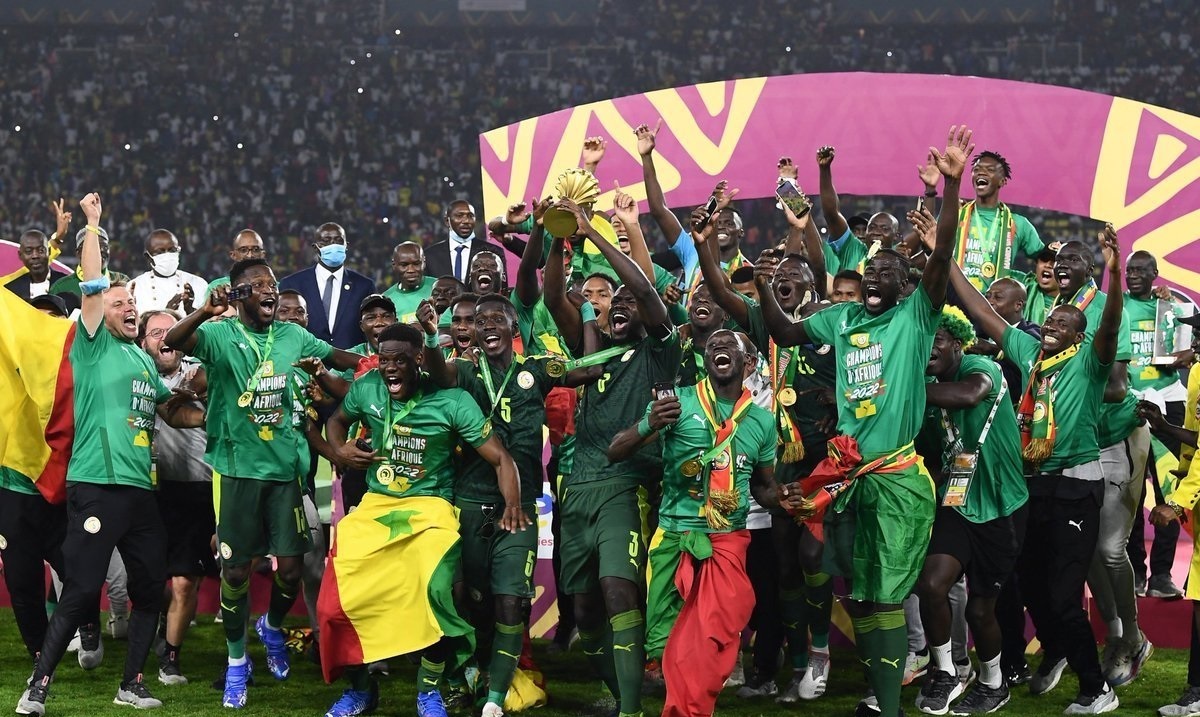فیلم| جشن قهرمانی سنگال در جام ملت‌های آفریقا