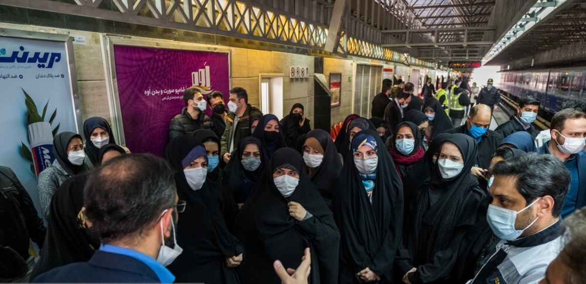 تصاویر| افتتاح واگن مخصوص زنان و کودکان در متروی تهران
