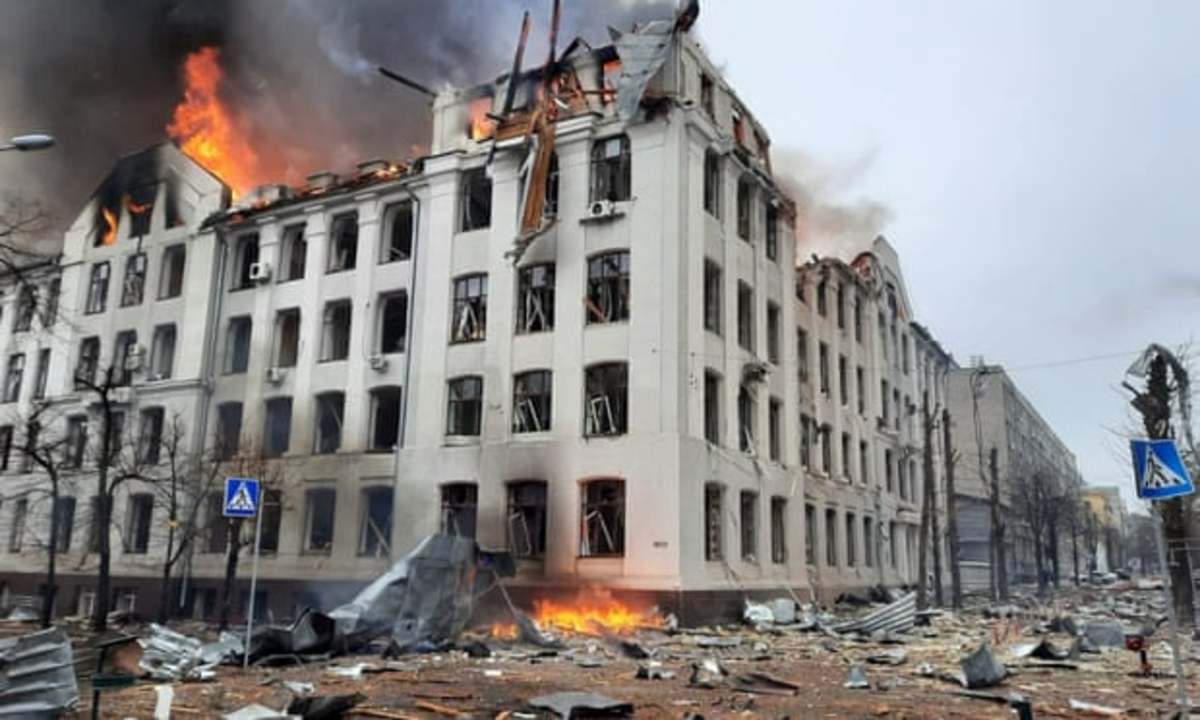 فیلم| روسیه یک شهر اوکراین را ویران کرد
