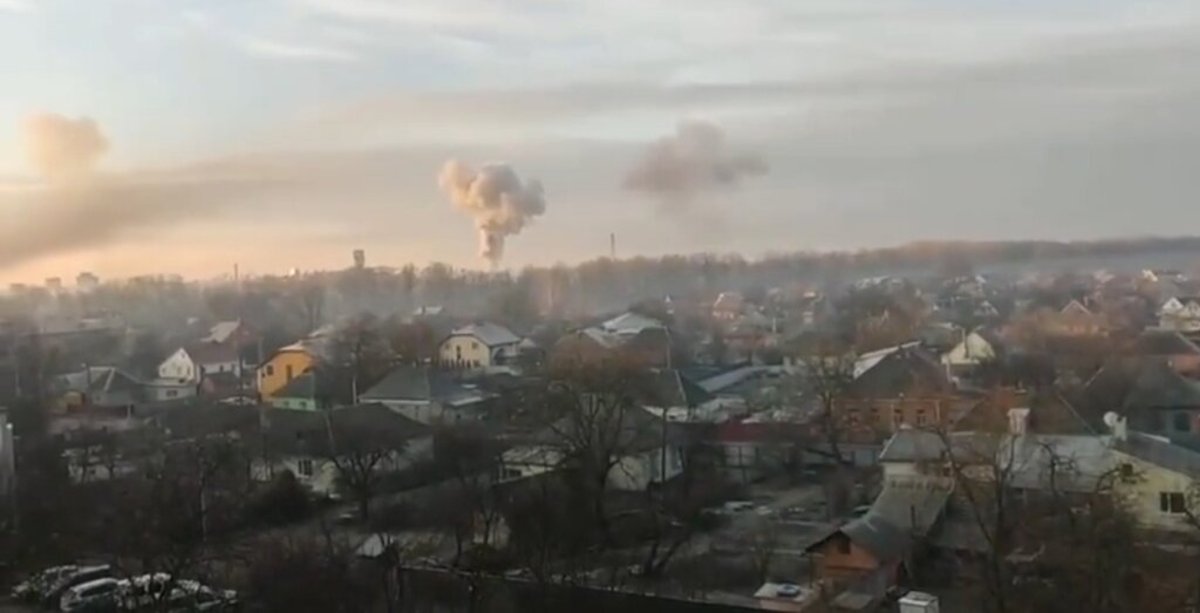 فیلم| حملات هوایی روسیه به شهر «میرهورود» اوکراین