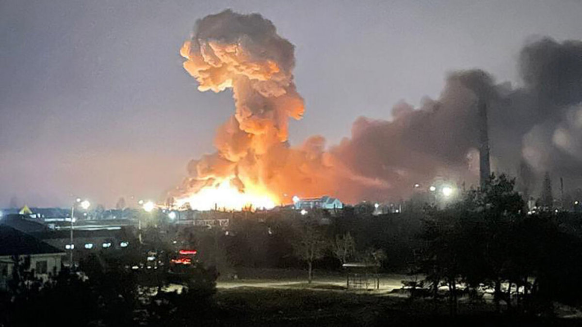 تصاویری از انفجار در خارکف اوکراین