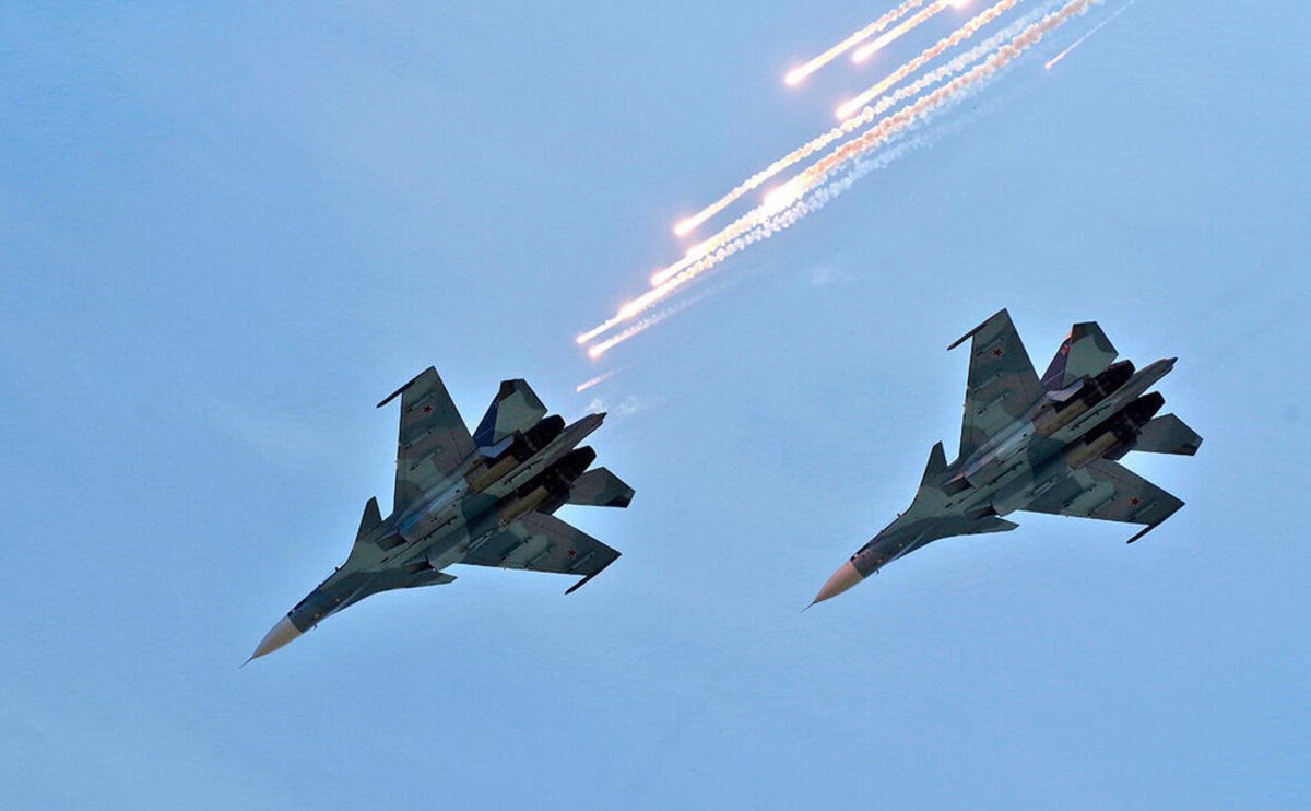 فیلم| نبرد جنگنده‌های روسیه و اوکراین در آسمان