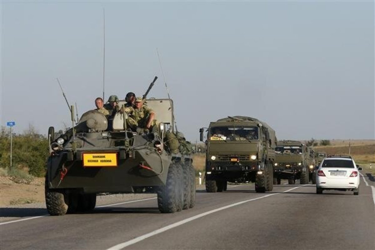 تصاویر | کاروان ۵ کیلومتری ارتش روسیه در راه کی‌یف