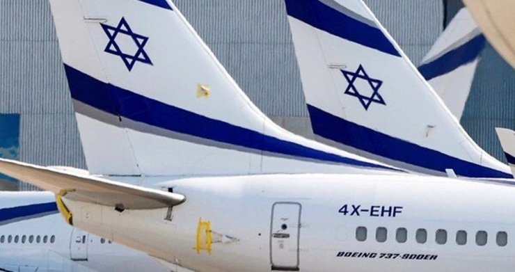 همراهی کردن جنگنده‌ها با هواپیمای مسافربری اسرائیلی بر فراز یونان