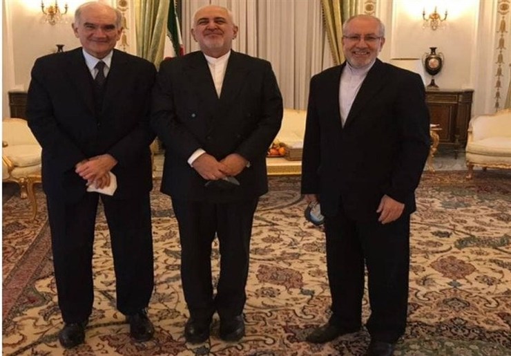 دیدار ظریف با رئیس اتاق بازرگانی مشترک ایتالیا و ایران