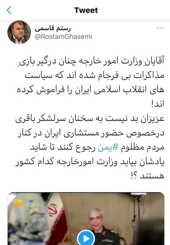 جنجال ادعای وزیر احمدینژاد درباره کمک ایران به یمن جنجال ادعای وزیر احمدینژاد درباره کمک ایران به یمن