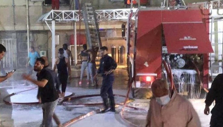 آتش‌سوزی بیمارستان کرونایی در بغداد؛ دستکم ۲۰ کشته