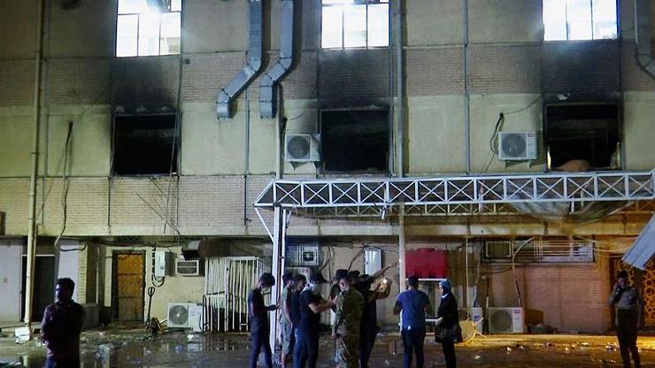 فیلم| بغداد در شوک آتش‌سوزی در بیمارستان ابن‌الخطیب؛ شمار قربانیان به ۸۲ کشته نفر رسید