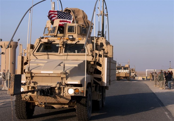 سومین کاروان لجستیک آمریکا در عراق هدف قرار گرفت