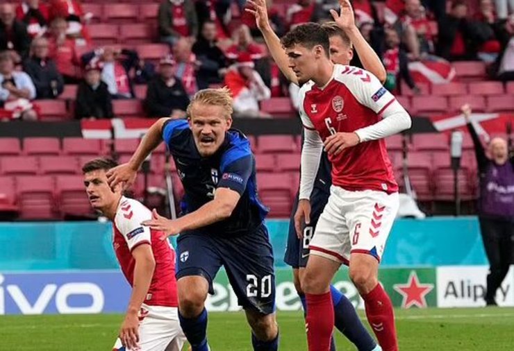 پیروزی فنلاند در شب پرماجرای یورو برابر دانمارک