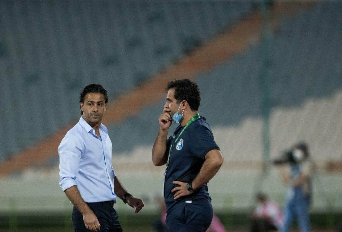 نیمکت خلوت استقلال مقابل سایپا(عکس) نیمکت خلوت استقلال مقابل سایپا(عکس)