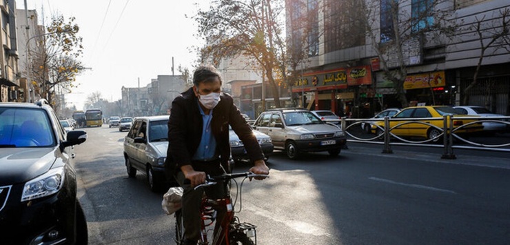 وضعیت ناسالم کیفیت هوای تهران برای گروه‌های حساس