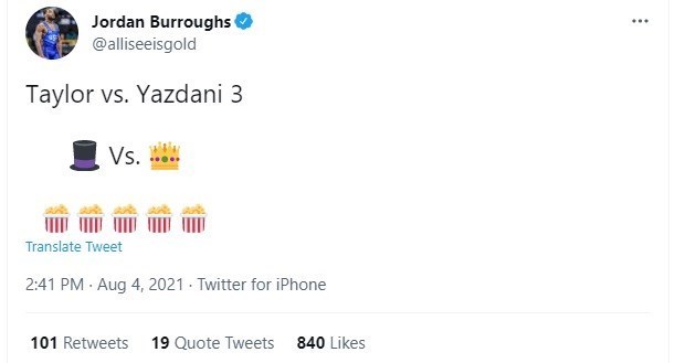 واکنش جالب جردن باروز به رویارویی یزدانی و تیلور + عکس