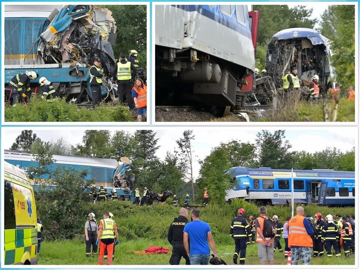 برخورد مرگبار دو قطار در چک