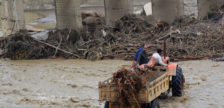تصاویر| خسارات ناشی از سیلاب در مازندران