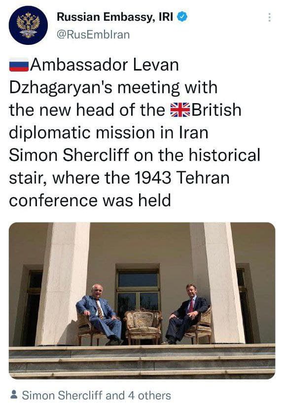 عکس| توئیت جنجالی سفارت روسیه علیه ایران عکس| توئیت جنجالی سفارت روسیه علیه ایران