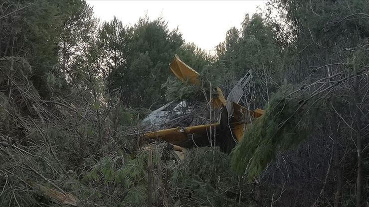 سقوط هواپیمای اطفای حریق در ترکیه