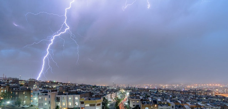 پیش‌بینی رگبار و رعد و برق در برخی نقاط کشور