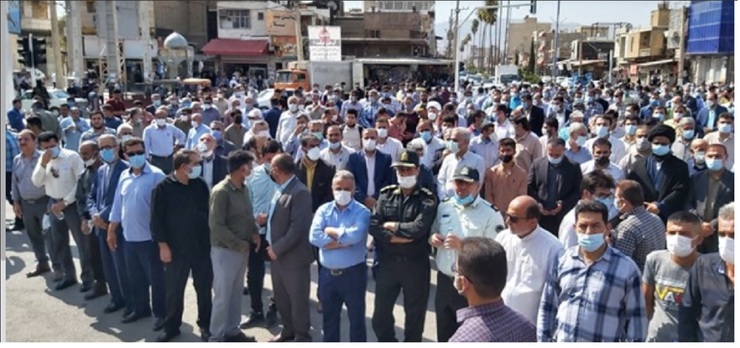 فیلم| تظاهرات علیه اعتراضات خوزستان در ایذه