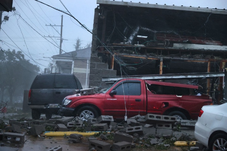 تصاویر| طوفان با لوئیزیانای آمریکا چه کرد