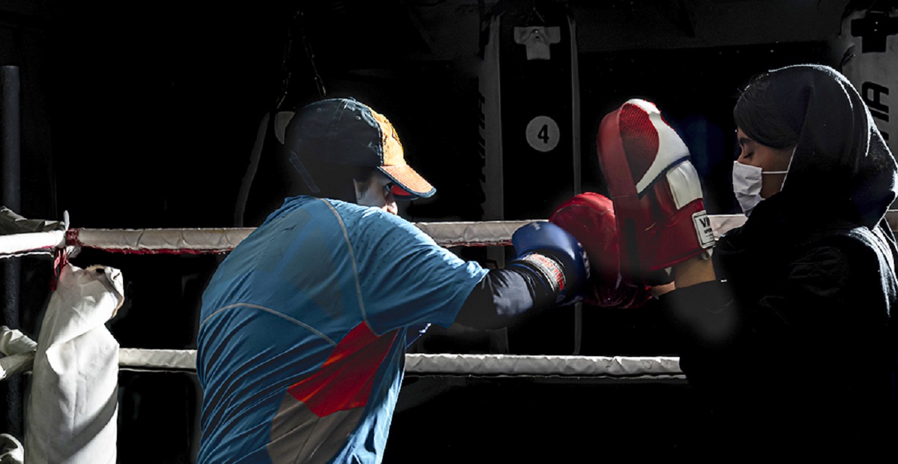 تصاویر| تمرین زنان بوکسر ایران