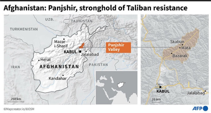 طالبان یک منطقه در پنجشیر را تصرف کرد
