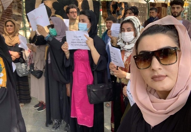 تصاویر| تظاهرات برای حفظ حقوق زنان در کابل